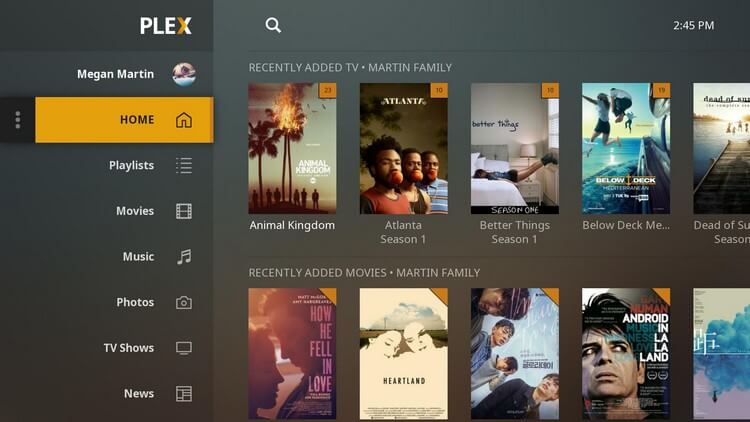 Plex: Best IPTV Player for Library Access
